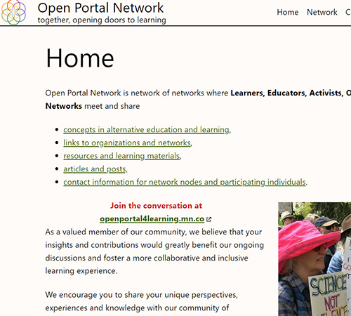 Open Portal Network home page